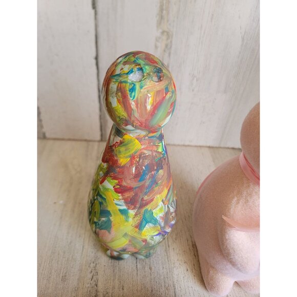 Unique AS IS bunny egg colorful variety set figure decor - Picture 7 of 14